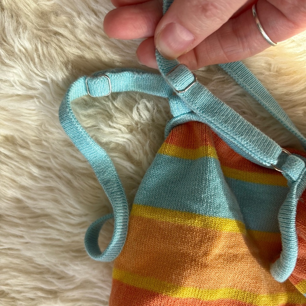 Princess Polly Orange and Blue Striped Dress - Picture 9 of 10